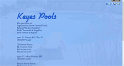 Desktop Screenshot of keyespools.com